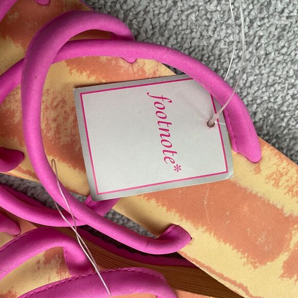 Footnote Lightweight Foam Slippers Womens 8 Brown Pink Comfy Cozy Casual NWT New - Picture 7 of 7